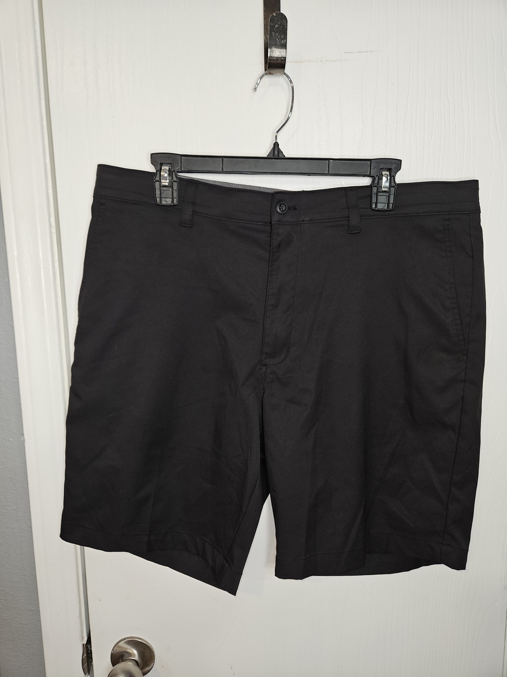 Hogan Navy Blue Flat-Front Men's Shorts